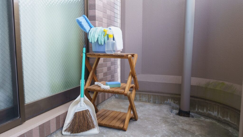 外壁 掃除道具のイメージ