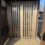 【新城市】玄関引戸を一日でリフォーム・新城市Ｆ様