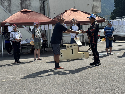 鮎釣大会表彰式